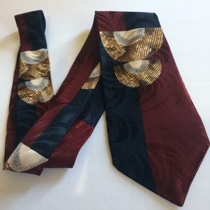 Talbott Studio necktie maroon navy blue